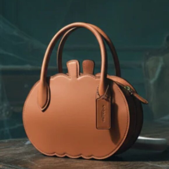 Coach Handbags - Coach Pumpkin Bag CU868 2025 Halloween Orange Glovetanned Leather NWT ORGPKG